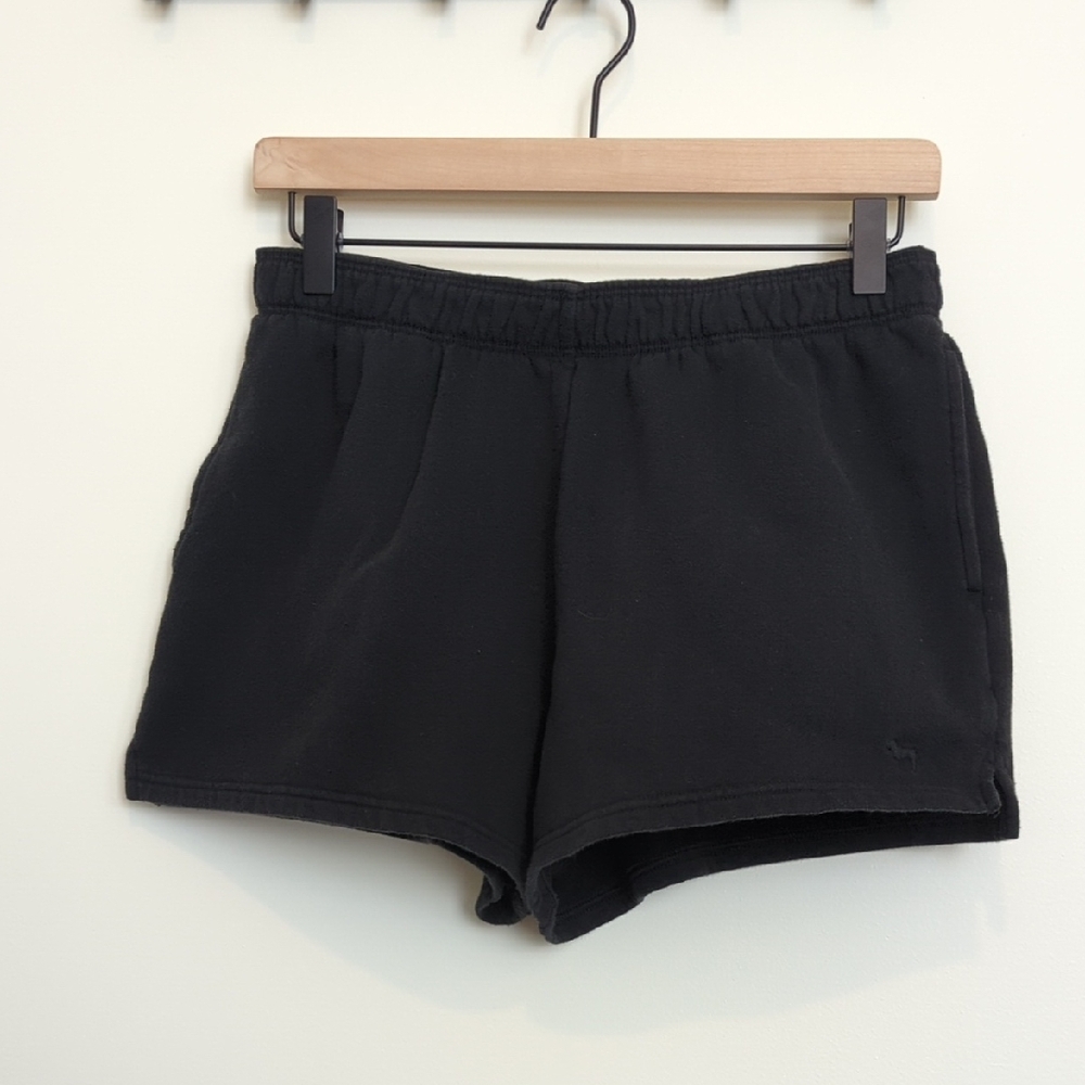 PINK Victoria's Secret Black Campus Shorts With Pockets